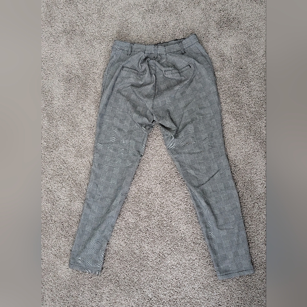 Gray Plaid Trousers By Janina Size XXL